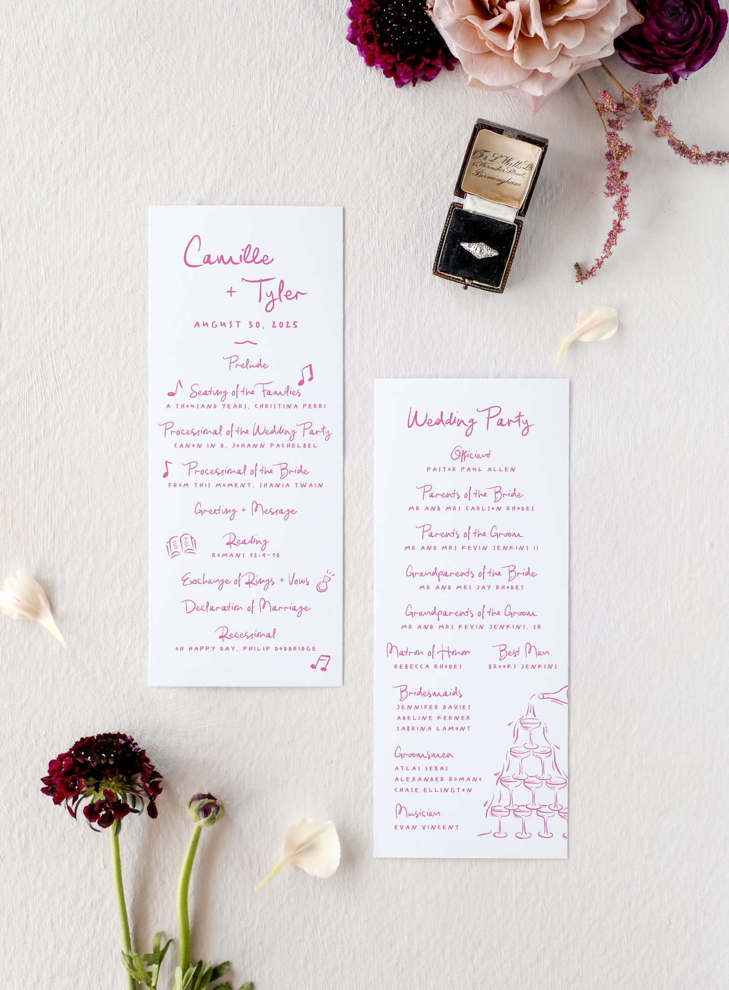 Camille | Wedding Ceremony Programs