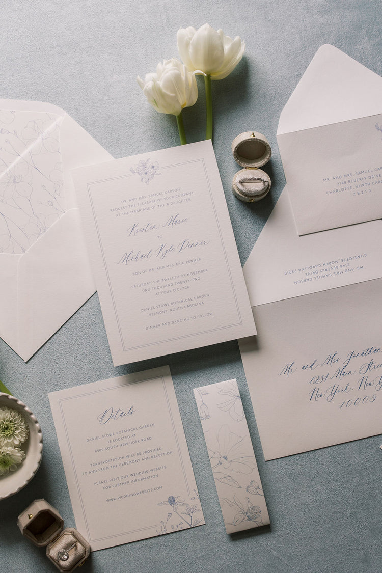 The Stowe  |  Semi-Custom Wedding Invitation Collection