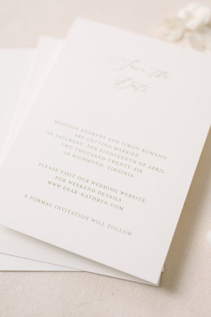 Madison Save the Date  |  Curated Save the Date