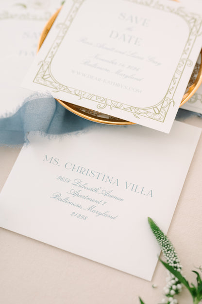 Rosie Save the Date  |  Curated Save the Date