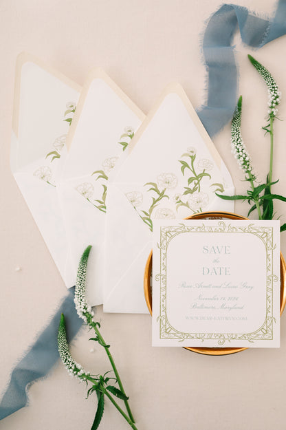Rosie Save the Date  |  Curated Save the Date