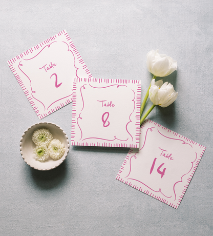 Camille | Wedding Table Numbers